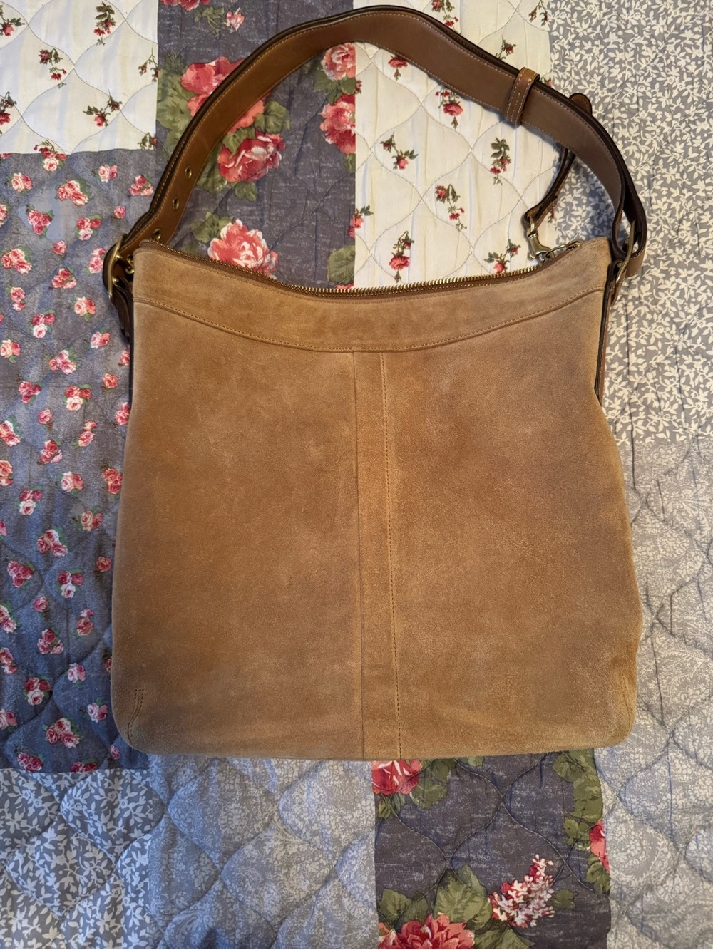 Coach 9324 Legacy Hobo Suede Crossbody Messenger Bag